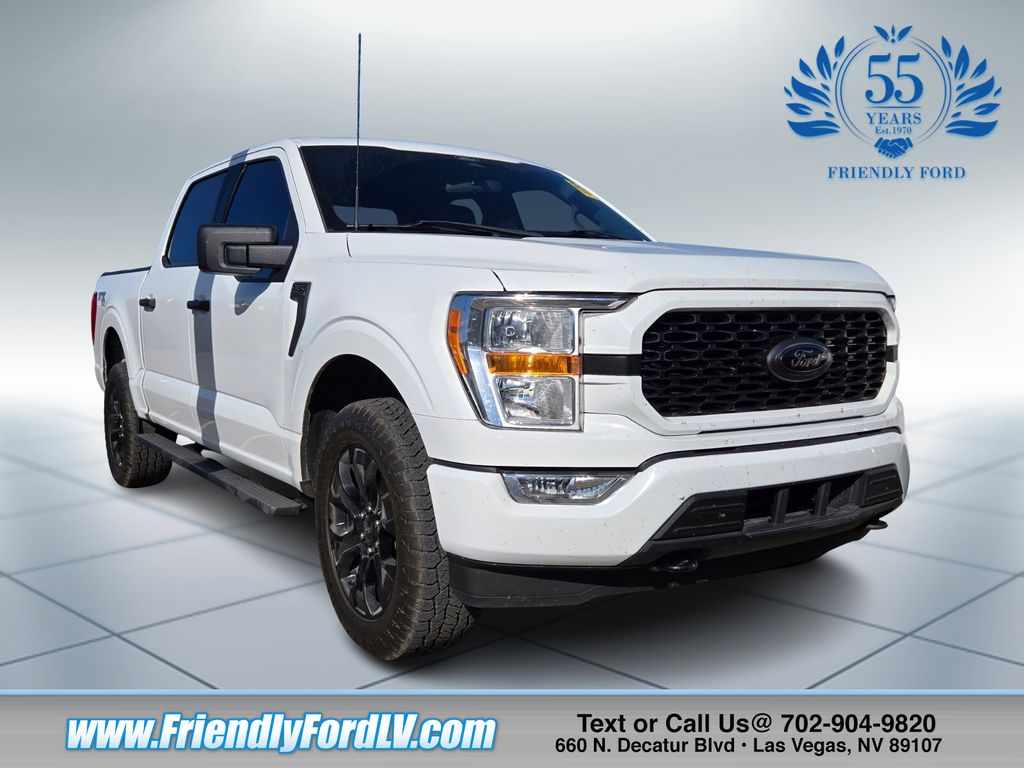 Oxford White 2022 Ford F-150 XL SuperCrew 4WD Pickup Truck Four-Wheel Drive Automatic