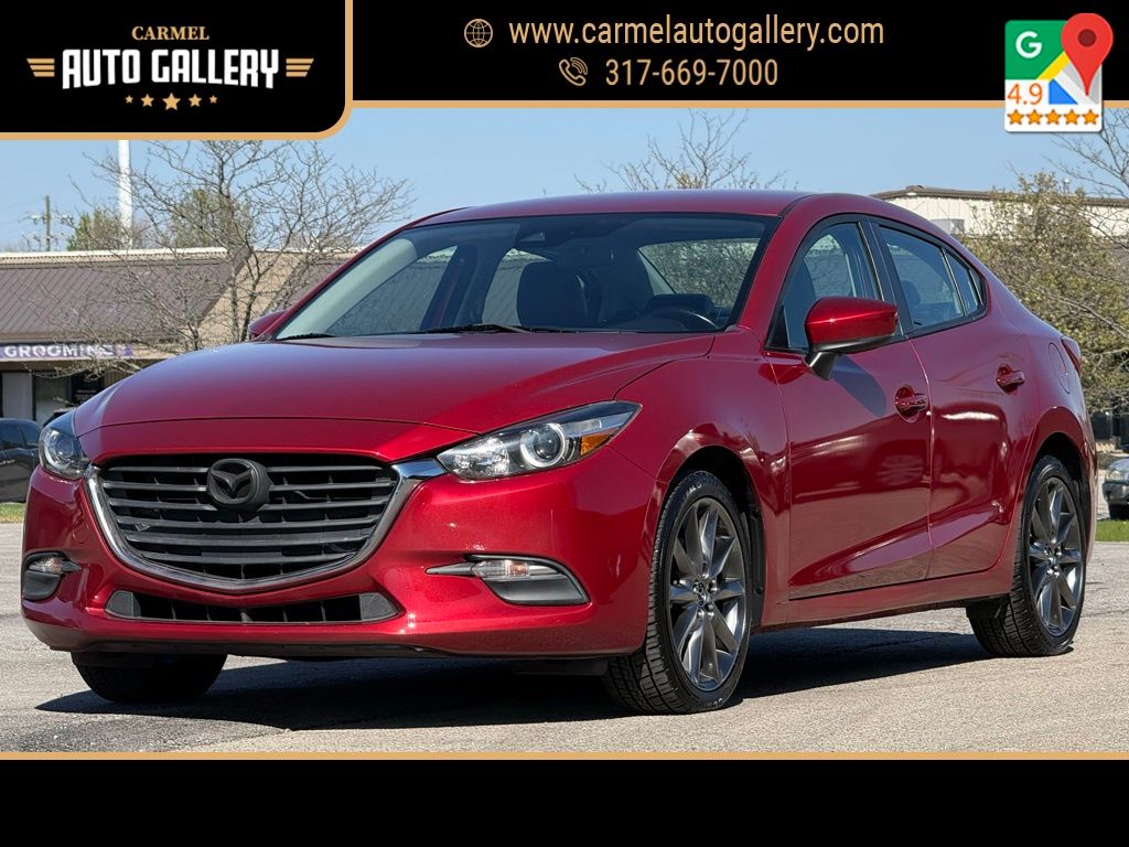 Soul Red Metallic 2018 Mazda MAZDA3 Touring Sedan Front-Wheel Drive 6-Speed Automatic