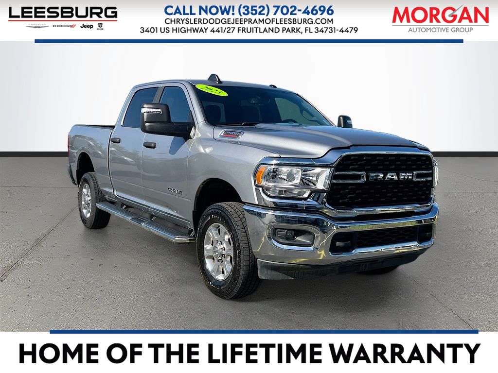 Billet Silver Metallic Clearcoat 2024 RAM 2500 Big Horn Crew Cab 4WD Pickup Truck Four-Wheel Drive 8-Speed Automatic