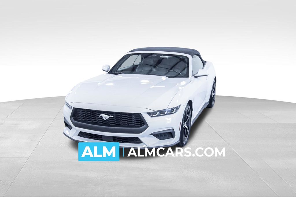 Oxford White 2025 Ford Mustang EcoBoost Premium Convertible RWD Convertible Rear-Wheel Drive Automatic