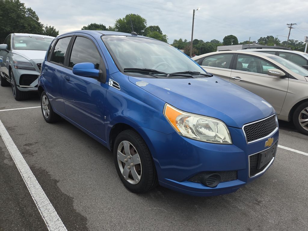 Bright Blue 2009 Chevrolet Aveo Hatchback Front-Wheel Drive 4-Speed Automatic Overdrive