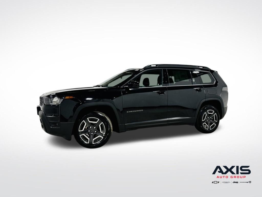 Diamond Black Crystal Pearlcoat 2026 Jeep Cherokee SUV / Crossover Four-Wheel Drive Continuously Variable Transmission