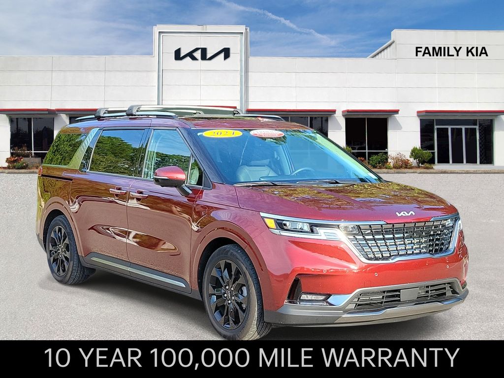 Flare Red 2024 Kia Carnival Minivan Front-Wheel Drive 8-Speed Automatic