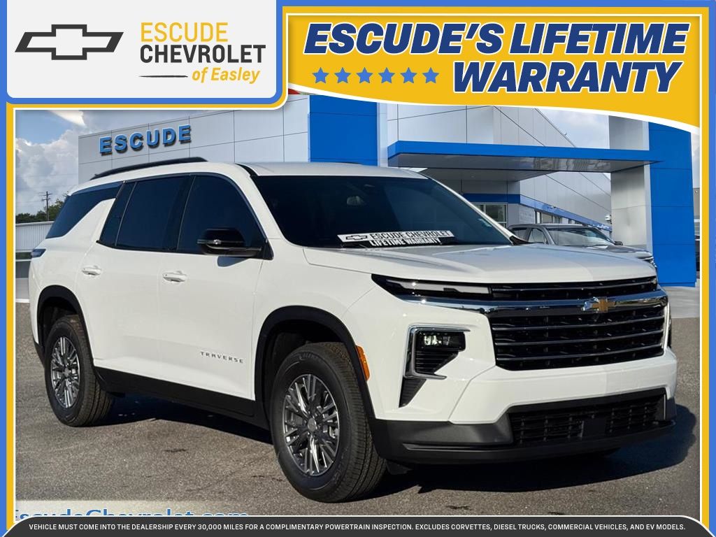 Summit White 2026 Chevrolet Traverse LT FWD SUV / Crossover Front-Wheel Drive 8-Speed Automatic
