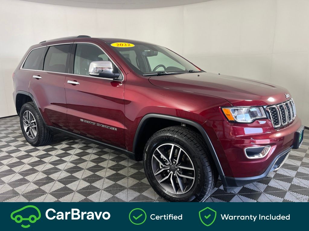 Velvet Red Pearlcoat 2022 Jeep Grand Cherokee SUV / Crossover Four-Wheel Drive 8-Speed Automatic