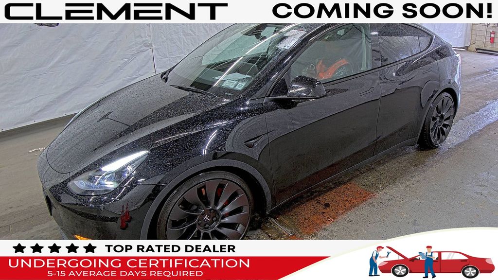 Solid Black 2023 Tesla Model Y SUV / Crossover All-Wheel Drive 1-Speed Automatic