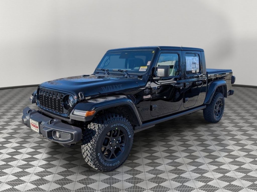 Black Clearcoat 2026 Jeep Gladiator Pickup Truck Four-Wheel Drive 8-Speed Automatic