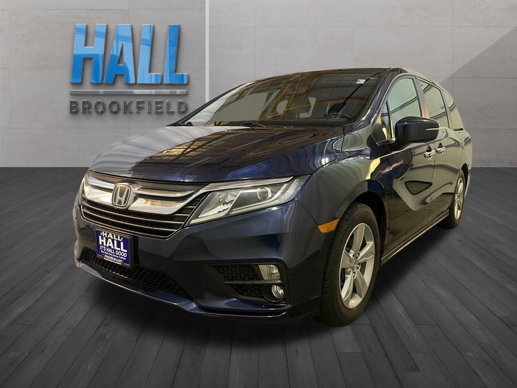 Blue 2019 Honda Odyssey EX-L FWD Minivan Front-Wheel Drive 9-Speed Automatic
