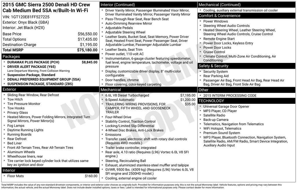 Used 2015 GMC Sierra 2500HD Truck