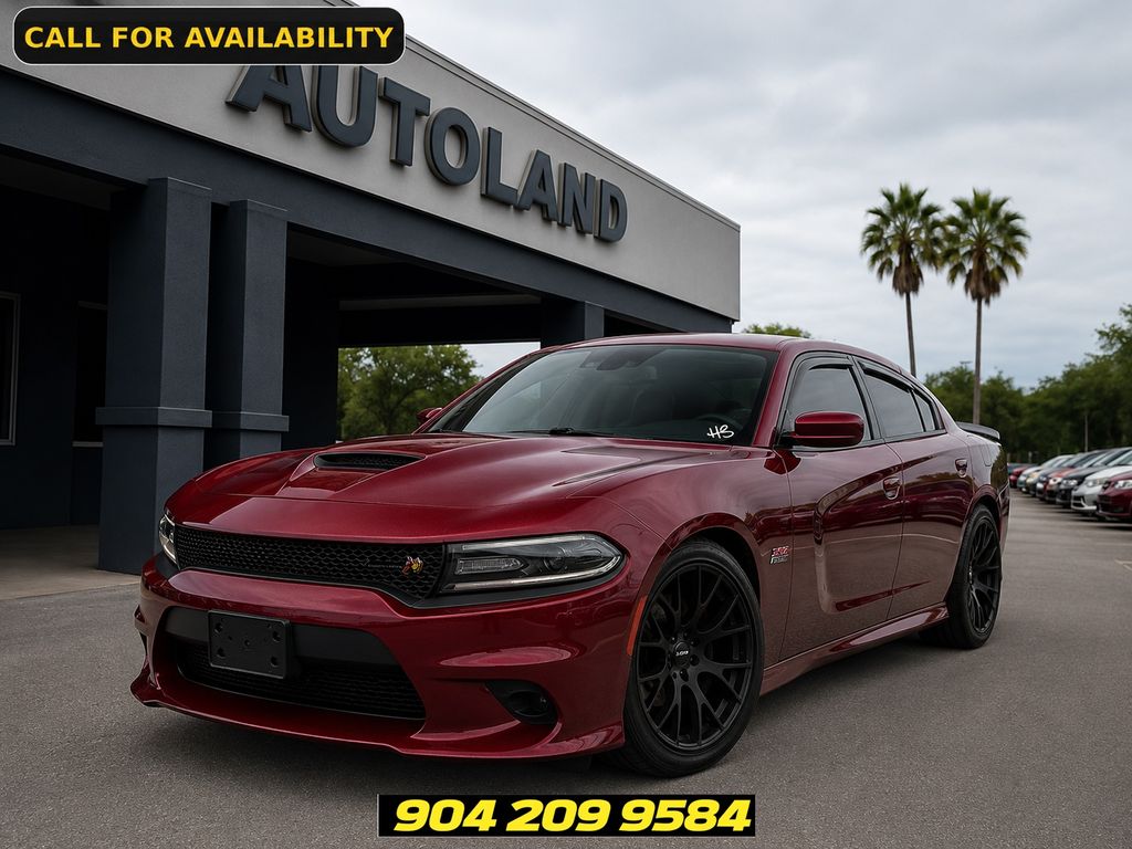 Octane Red Pearlcoat 2017 Dodge Charger R/T Scat Pack RWD Sedan Rear-Wheel Drive 8-Speed Automatic