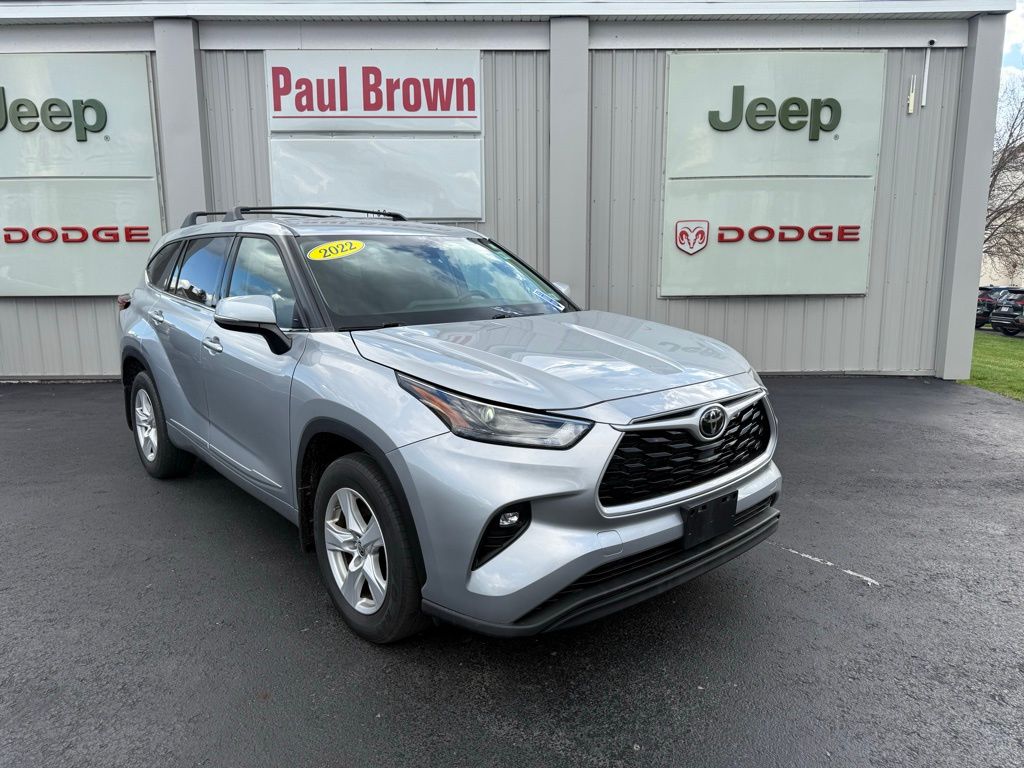 Celestial Silver Metallic 2022 Toyota Highlander LE AWD SUV / Crossover All-Wheel Drive 8-Speed Automatic
