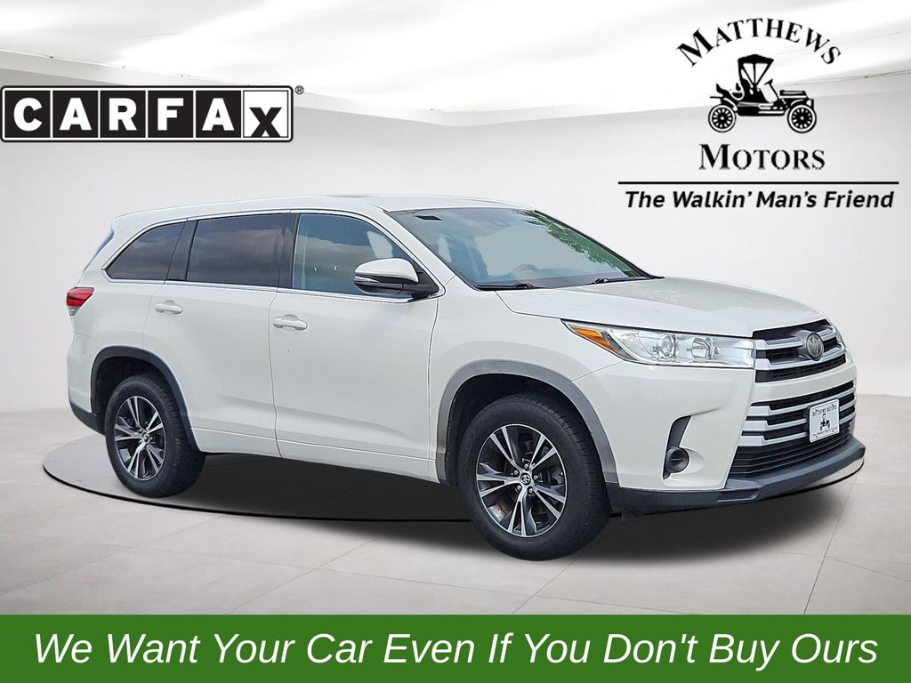 White (Blizzard Pearl) 2018 Toyota Highlander SUV / Crossover Front-Wheel Drive 6-Speed Automatic