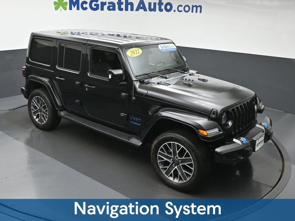 Used 2022 Black Jeep Unlimited Sahara High Altitude 4xe image 3