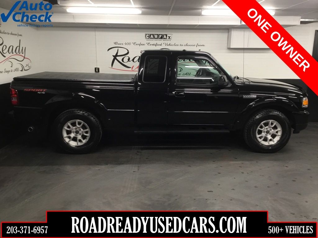 Black Clearcoat 2009 Ford Ranger Pickup Truck Four-Wheel Drive 5-Speed Automatic Overdrive