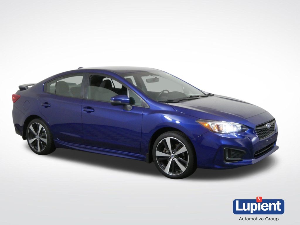 Lapis Blue Pearl 2017 Subaru Impreza Sedan All-Wheel Drive Continuously Variable Transmission