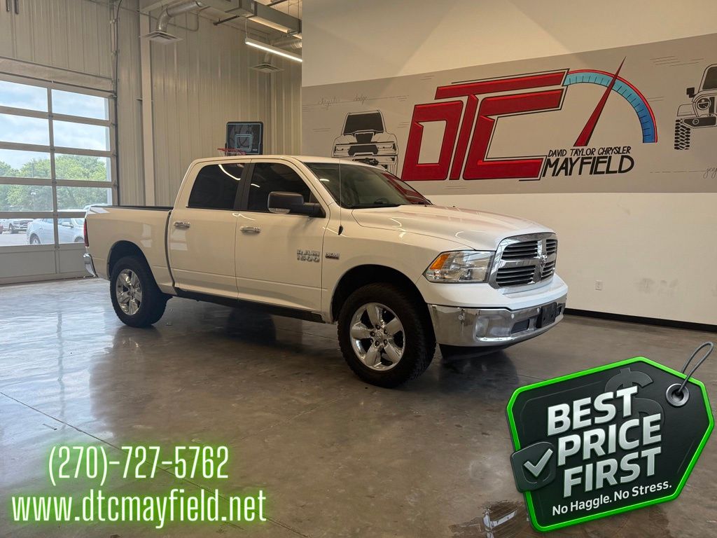 Bright White Clearcoat 2018 RAM 1500 Big Horn Crew Cab 4WD Pickup Truck Four-Wheel Drive 8-Speed Automatic