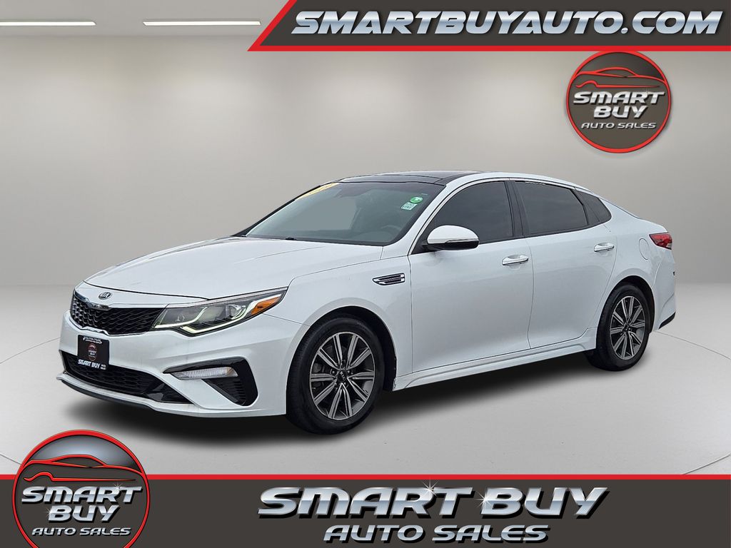 Snow White Pearl 2019 Kia Optima Sedan 7-Speed Automatic