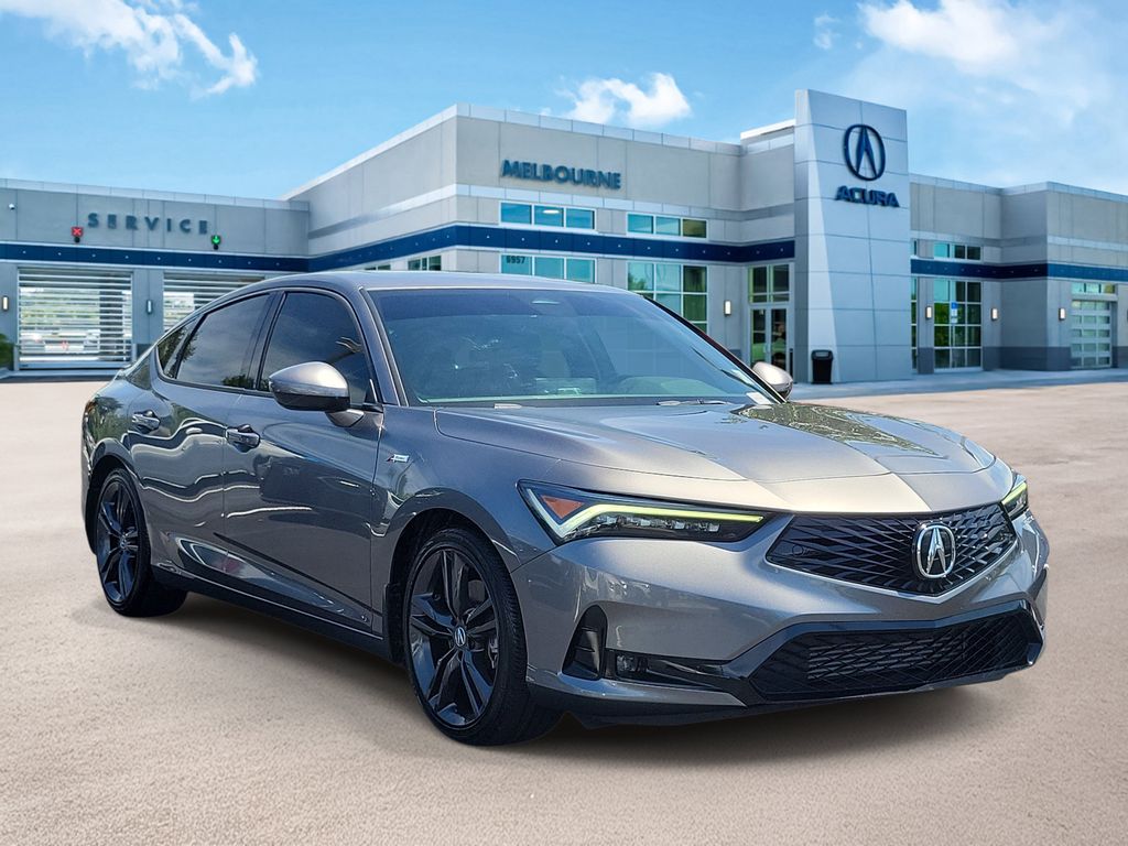 Liquid Carbon Metallic 2024 Acura Integra Sedan Front-Wheel Drive Continuously Variable Transmission
