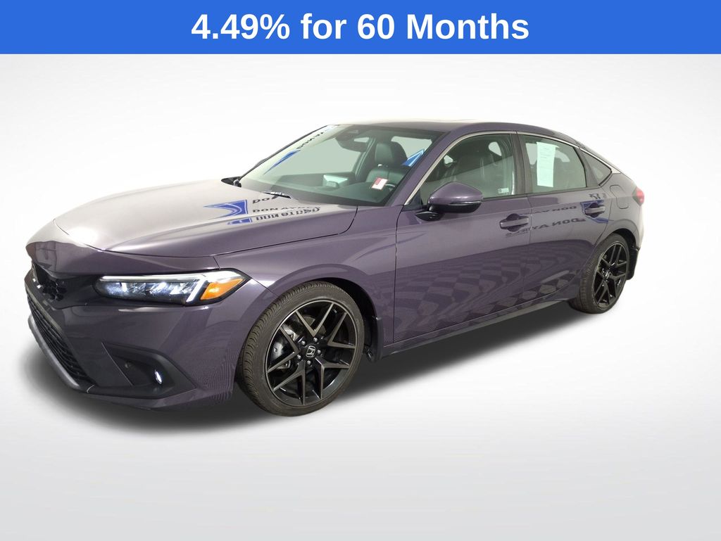 Purple 2024 Honda Civic Hatchback Hatchback Front-Wheel Drive Continuously Variable Transmission