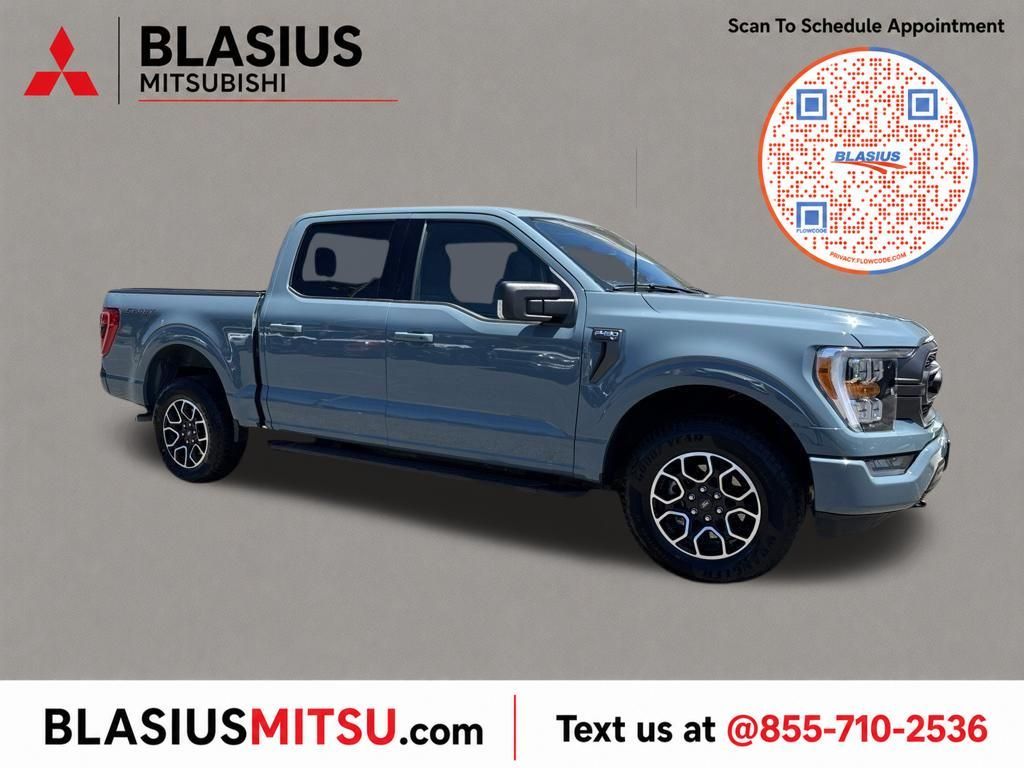 Area 51 Blue 2023 Ford F-150 Pickup Truck Four-Wheel Drive Automatic