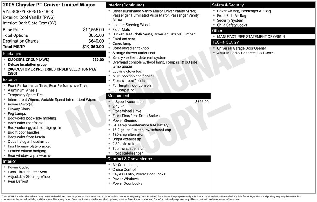 2005 Chrysler PT Cruiser Limited - Image 3