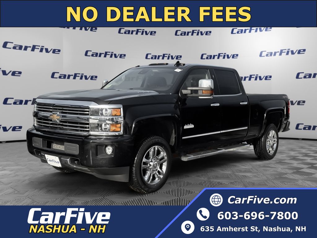 Black 2016 Chevrolet Silverado 2500HD High Country Crew Cab 4WD Pickup Truck Four-Wheel Drive 6-Speed Automatic