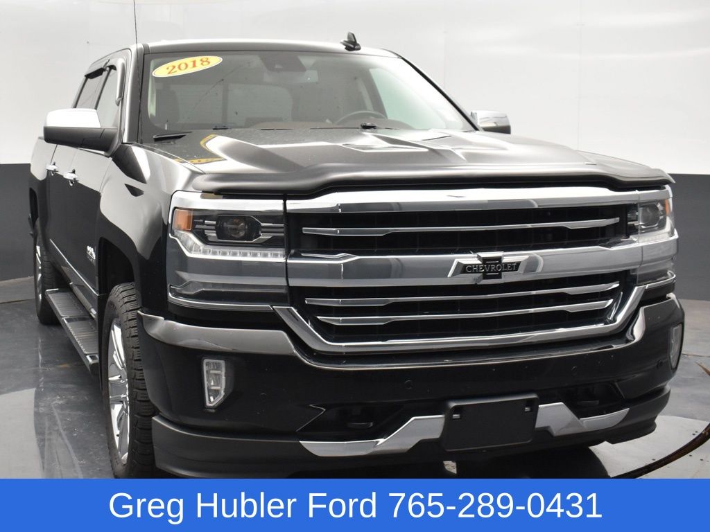 Black 2018 Chevrolet Silverado 1500 Pickup Truck Four-Wheel Drive 8-Speed Automatic Overdrive