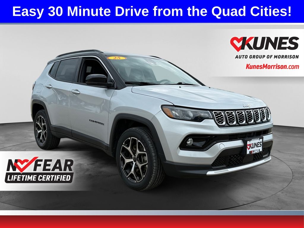 Silver Zynith Metallic Clearcoat 2025 Jeep Compass SUV / Crossover Four-Wheel Drive 8-Speed Automatic