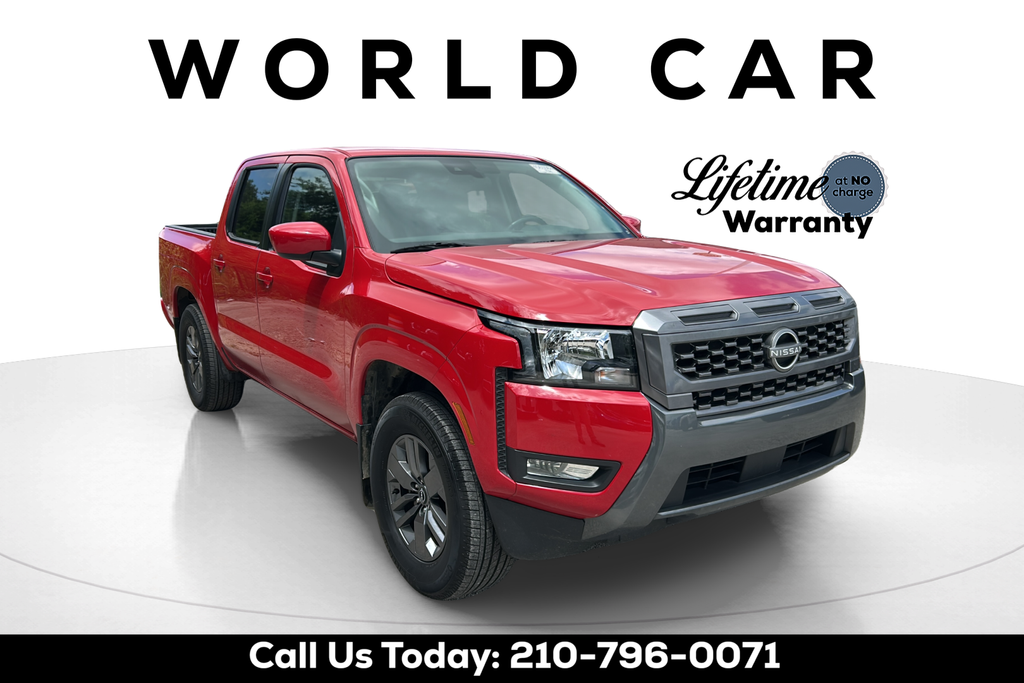 Red Alert 2025 Nissan Frontier Pickup Truck 4X2 9-Speed Automatic Overdrive