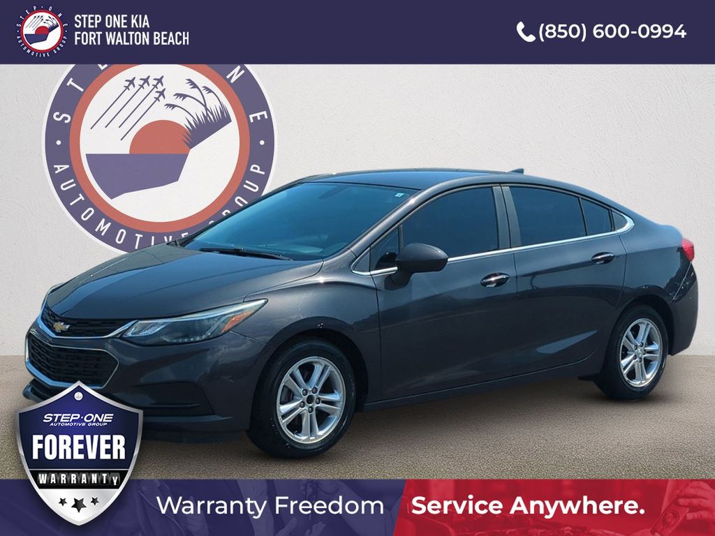 Gray (Tungsten Metallic) 2017 Chevrolet Cruze Sedan Front-Wheel Drive 6-Speed Automatic