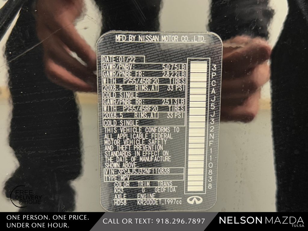 Used 2022 Black INFINITI LUXE image 53