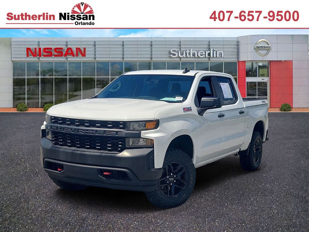 Summit White 2019 Chevrolet Silverado 1500 Pickup Truck Four-Wheel Drive 6-Speed Automatic Overdrive