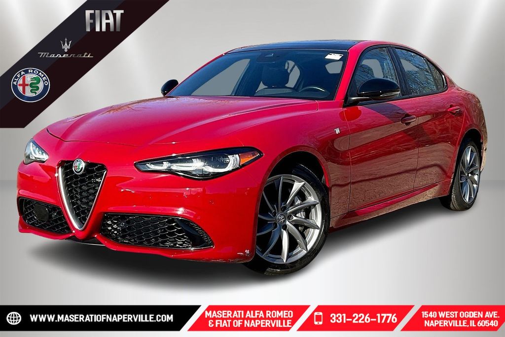 Alfa Rosso 2024 Alfa Romeo Giulia Ti AWD Sedan All-Wheel Drive 8-Speed Automatic