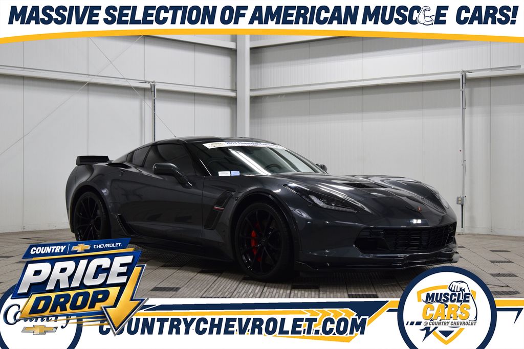 Gray Metallic 2017 Chevrolet Corvette Coupe Rear-Wheel Drive 8-Speed Automatic