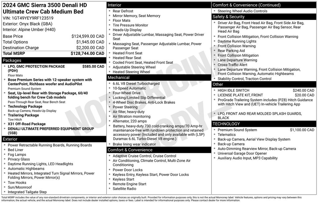 2024 GMC Sierra 3500HD Denali Ultimate