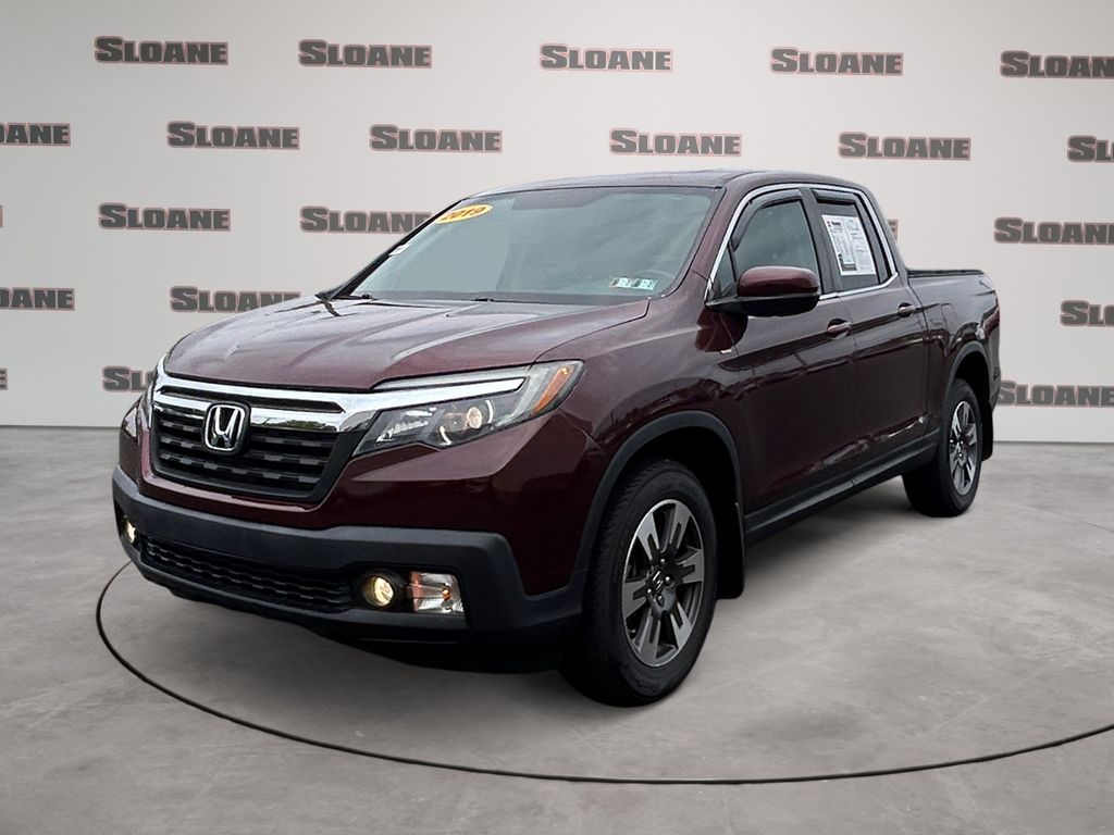 Red (Deep Scarlet Pearl) 2019 Honda Ridgeline Pickup Truck All-Wheel Drive 6-Speed Automatic
