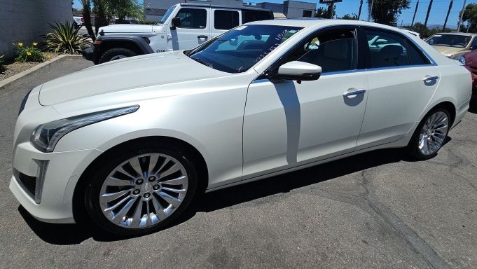 Crystal White Tricoat 2019 Cadillac CTS Sedan Rear-Wheel Drive 8-Speed Automatic