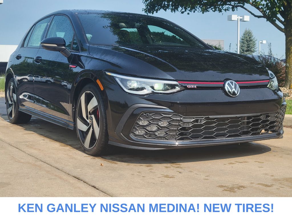 Deep Black Pearl 2024 Volkswagen Golf GTI Hatchback Front-Wheel Drive 7-Speed Dual Clutch