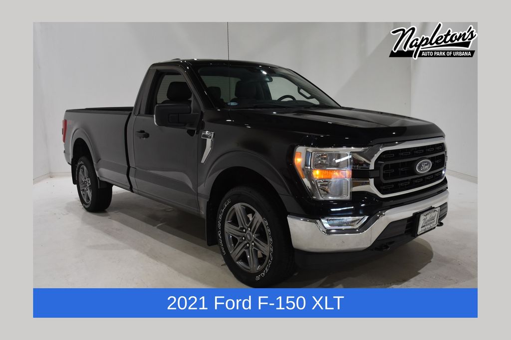Black Metallic 2021 Ford F-150 Pickup Truck Four-Wheel Drive Automatic