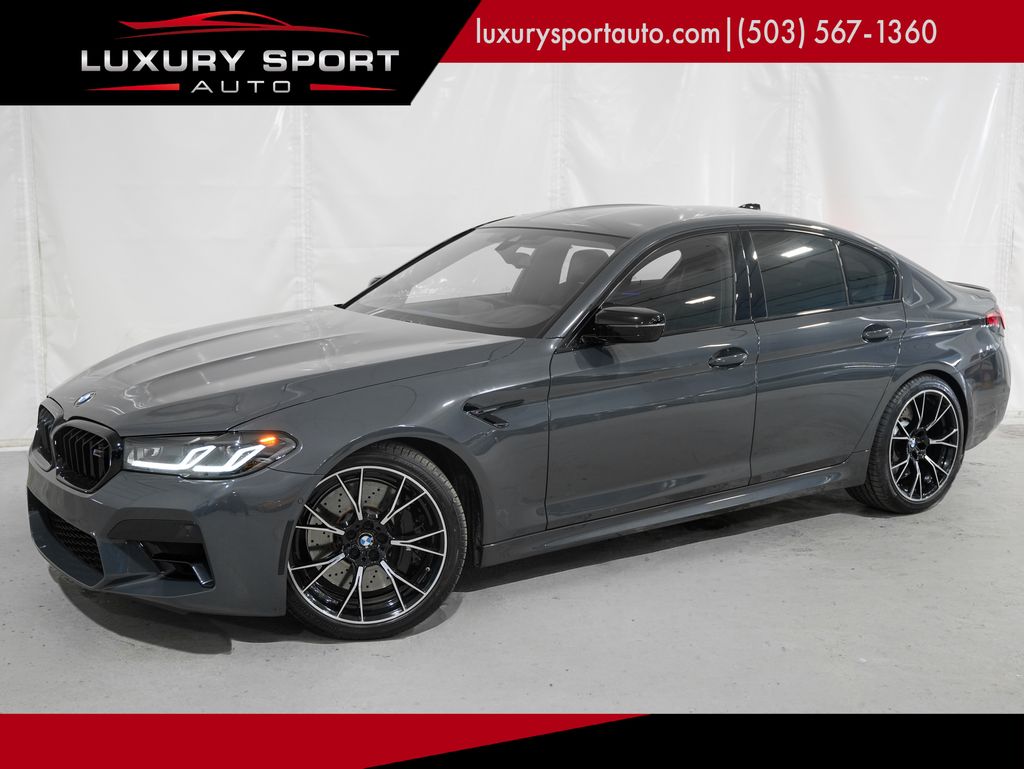 Brands Hatch Gray Metallic 2021 BMW M5 Sedan All-Wheel Drive Automatic