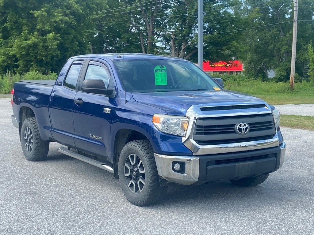 Blue Ribbon Metallic 2014 Toyota Tundra Pickup Truck Four-Wheel Drive 6-Speed Automatic Overdrive
