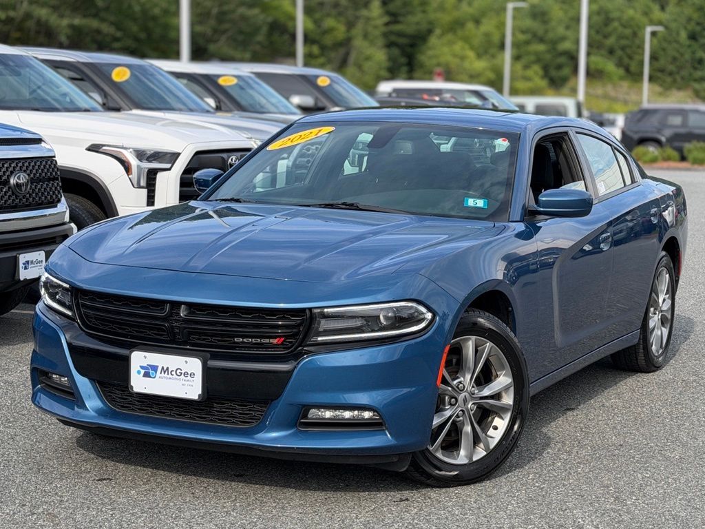 Blue (Frostbite) 2021 Dodge Charger Sedan All-Wheel Drive 8-Speed Automatic