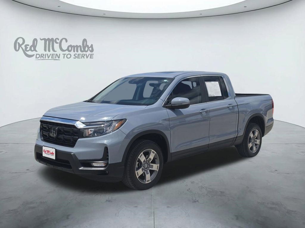 Gray 2025 Honda Ridgeline RTL AWD Pickup Truck All-Wheel Drive 9-Speed Automatic