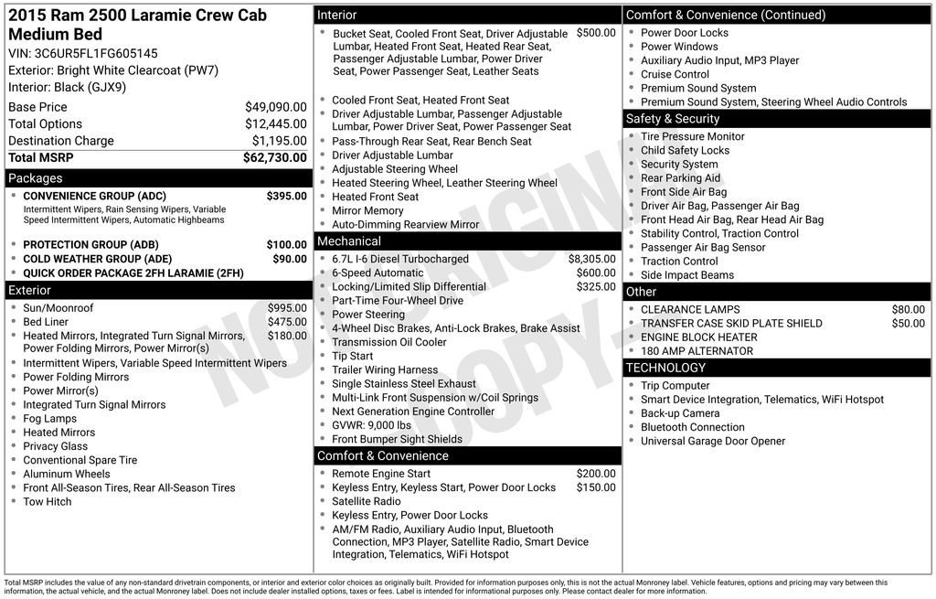 Used 2015 White Ram Laramie image 4