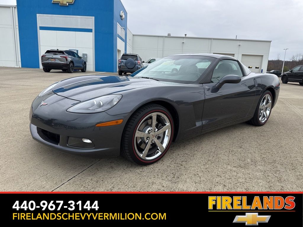 Cyber Gray Metallic 2010 Chevrolet Corvette 1LT Coupe RWD Coupe Rear-Wheel Drive 6-Speed Automatic