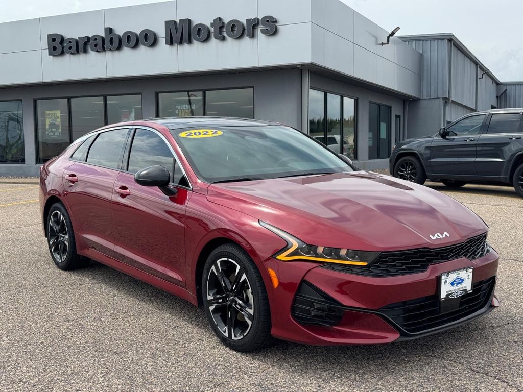 Passion Red 2022 Kia K5 GT-Line FWD Sedan Front-Wheel Drive 8-Speed Automatic