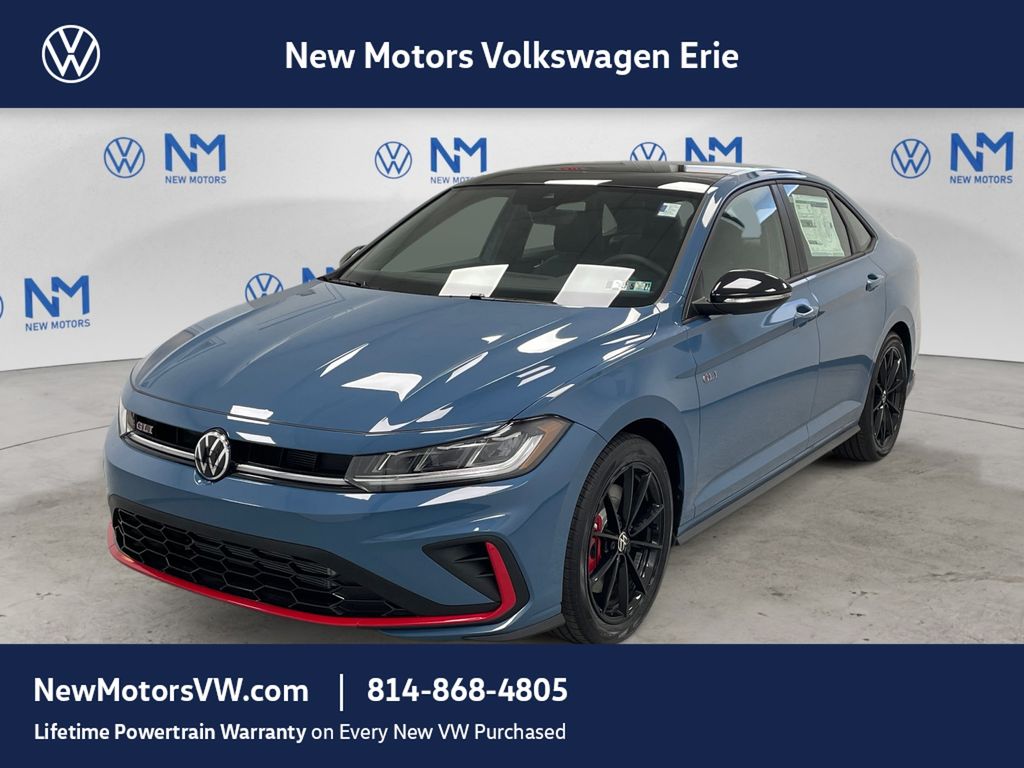 Blue 2026 Volkswagen Jetta GLI Sedan Front-Wheel Drive 6-Speed Manual