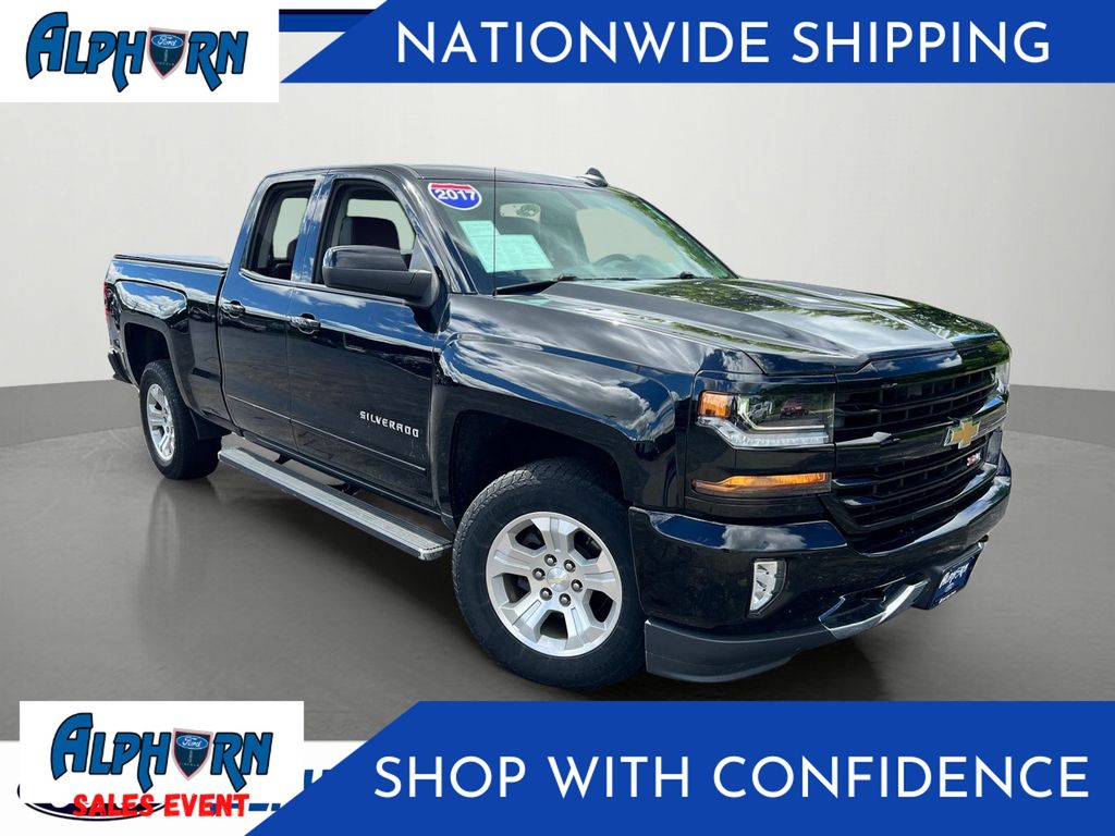 Black 2017 Chevrolet Silverado 1500 Pickup Truck Four-Wheel Drive 6-Speed Automatic Overdrive