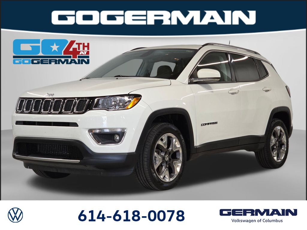 White Clearcoat 2019 Jeep Compass SUV / Crossover Four-Wheel Drive 9-Speed Automatic