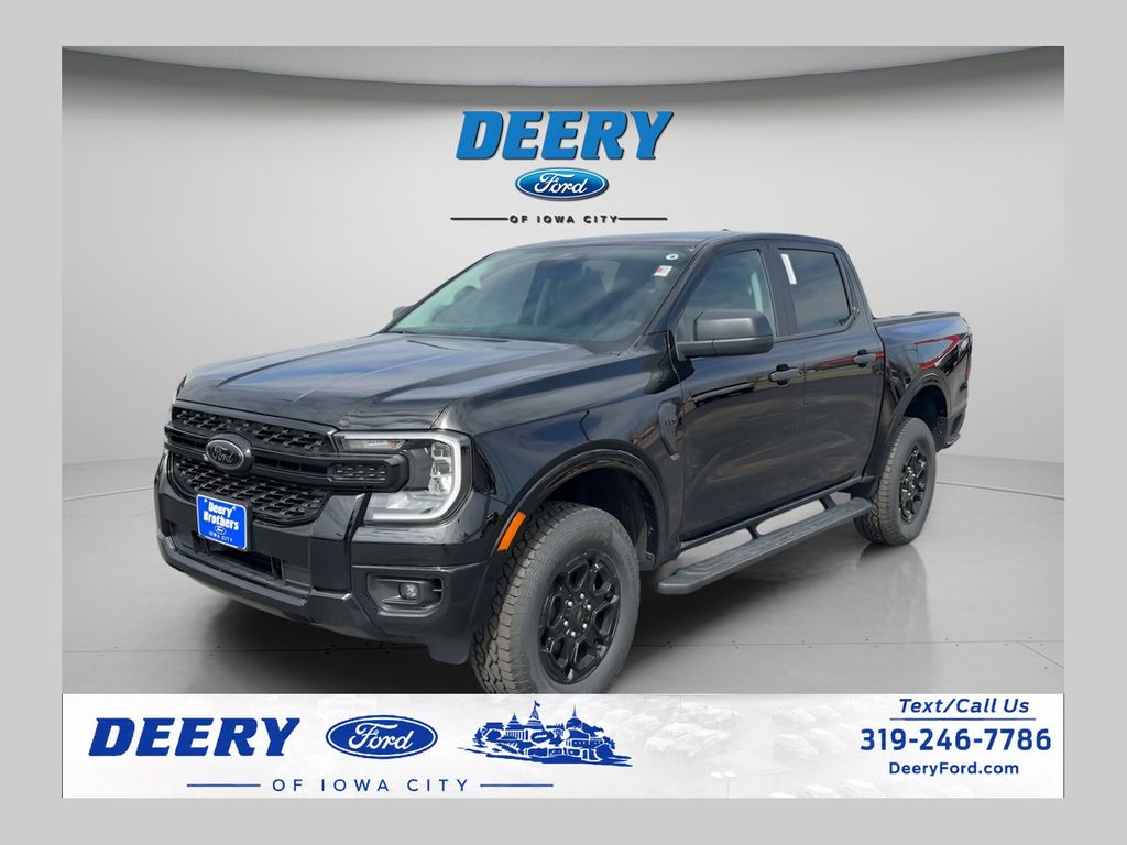 Shadow Black 2025 Ford Ranger Pickup Truck Four-Wheel Drive Automatic